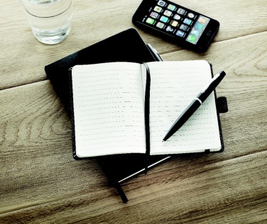 Logotrade promotional giveaway image of: A6 notebook with pen 72 lined